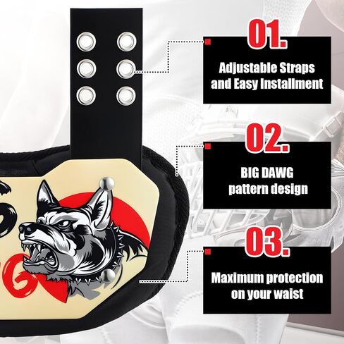 Civaner Football Back Plate Sport Lower Back Pads for Football Players Rear Protector for Youth in Saudi Arabia