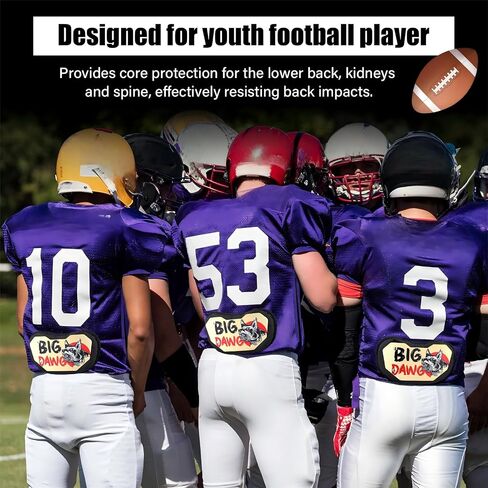 Civaner Football Back Plate Sport Lower Back Pads for Football Players Rear Protector for Youth in Saudi Arabia