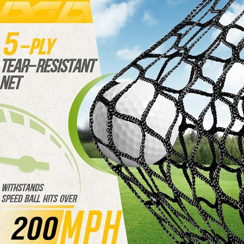 Net Net Golf Bodiumax ، شبكة غولف 10 × 7 قدم مع هدف حرير منخفض الضوضاء ، وضرب الشباك لجراج في الفناء الخلفي يقود كرات حقيقية ، وتحسين القيادة ، وهدية للرجال واللاعب. in Kuwait