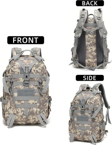 حقيبة ظهر تكتيكية aiGear 25L كاكي للتنزه سيرًا على الأقدام حقيبة ظهر عسكرية Molle EDC للرجال والنساء in Kuwait