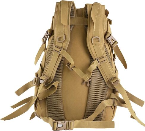 aiGear 25L Tactical Backpack, MOLLE Hiking Daypack, Khaki in Kuwait