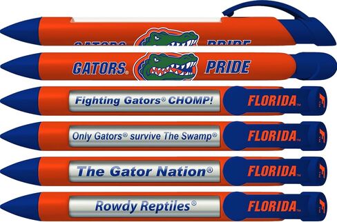 Greeting Pen University of Florida Gators Rotating Message Pens - 4 Pack (8026) Officially Licensed Collegiate Product in Kuwait