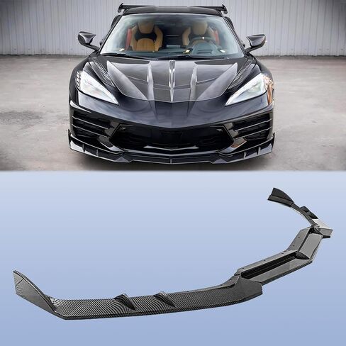 Carbon Fiber Front Bumper Lip Compatible with Corvette C8 2020-2025, Front Splitter Protector Body Kit in Saudi Arabia
