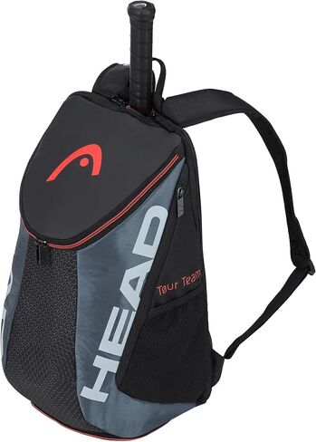 رئيس فريق TEAL TEAL TENNIS Backpack 2 RACQUET Carning Bag W/PATDED COTTER COMBARTMENT PROTPARTMENT - Black/Gray. in Kuwait