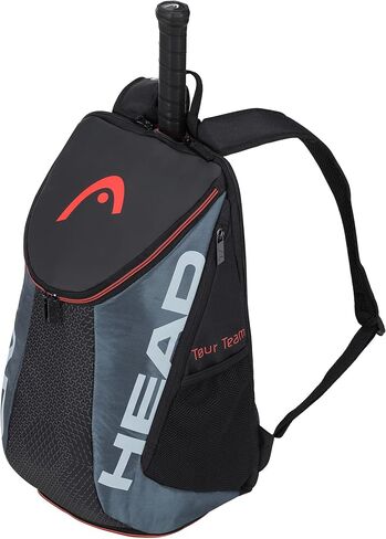 رئيس فريق TEAL TEAL TENNIS Backpack 2 RACQUET Carning Bag W/PATDED COTTER COMBARTMENT PROTPARTMENT - Black/Gray. in Kuwait