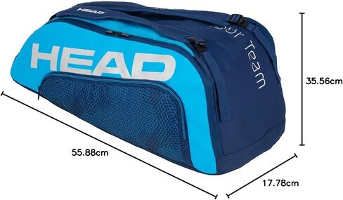 رئيس فريق TEAL TEAL TENNIS Backpack 2 RACQUET Carning Bag W/PATDED COTTER COMBARTMENT PROTPARTMENT - Black/Gray. in Kuwait