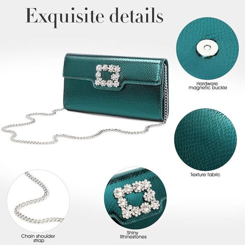 Evening Bag Clutch Purses for Women Elegant Rhinestone Handbags for Formal Wedding Party ＆ Cocktail Prom (Pink) in Saudi Arabia