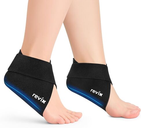 REVIX Foot and Heel Ice Pack Wrap, Reusable Cold & Hot Therapy Gel Pack for Heel, Ice Pack for Plantar Fasciitis, Foot Tendonitis and Heel Discomfort in Saudi Arabia