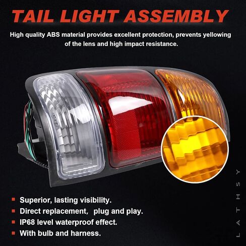Tail Light Assembly Compatible With 2000 2001 2002 2003 2004 2005 2006 Toyota Tundra Driver and Passsenger Side Taillights Replace 81550-0C010 81560-0C010 in Saudi Arabia