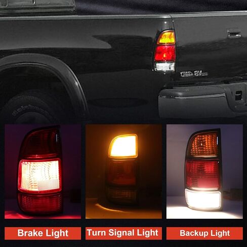 Tail Light Assembly Compatible With 2000 2001 2002 2003 2004 2005 2006 Toyota Tundra Driver and Passsenger Side Taillights Replace 81550-0C010 81560-0C010 in Saudi Arabia