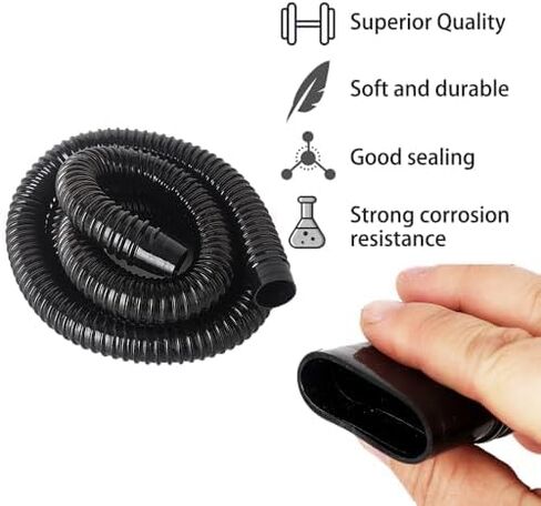 12V 1100GPH POT BILGE PUMP ، 1-1/8 بوصة DIA PILGE PUMP PHIPT KIT ، 6.5 FT BILGE PUMP HOSE ، 2 مشابك من الفولاذ المقاوم للصدأ وتركيبه من خلال خمس قطع) (خمس قطع) in Kuwait