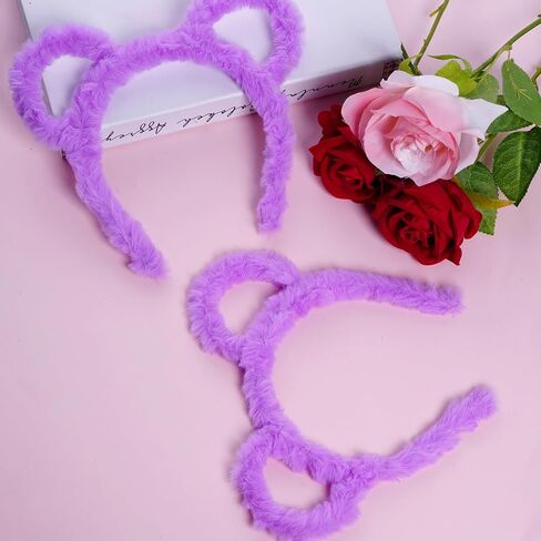 Yolyoo 3pcs Chipmunk Ears Headband Mouse Ears Headband Fuzzy Mouse Headband Cosplay Animal Halloween Christmas Costume in Saudi Arabia