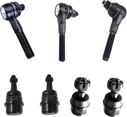 Front Lower Upper Ball Joint + Outer Tid Rods FITS 4WD Models for Ford Ranger 93-97/ Explorer 93-94, for Mazda B2300 95-96/ B3000 94-96/ B4000 94-97/ Navajo 93-94, ES2214 ES2215 K8673 K8676-6pc Set in Saudi Arabia