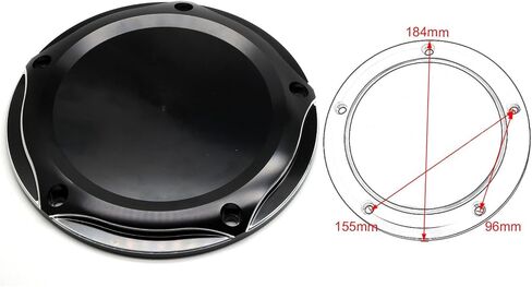 MZS Motorcycle Derby Timer Covers ، 6 Hole Engine Cover Cover Cap متوافق مع 2004-2022 Sportster XL 883 1200 48 72 Iron XR1200 XR1200X in Saudi Arabia