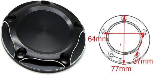 MZS Motorcycle Derby Timer Covers ، 6 Hole Engine Cover Cover Cap متوافق مع 2004-2022 Sportster XL 883 1200 48 72 Iron XR1200 XR1200X in Saudi Arabia