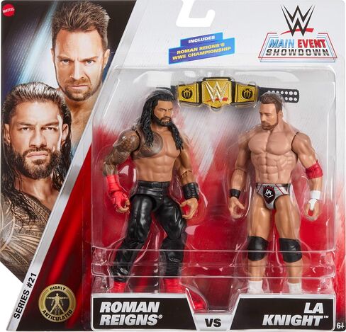Mattel WWE Main Event Showdown Action Action 2-pack مع ملحق ، سلسلة #23 Jey Uso vs Drew McIntyre Collection ، 6 بوصات in Kuwait