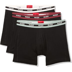 HUGO Men's 3 Pack Stretch Cotton Hipster Boxer Briefs in Kuwait