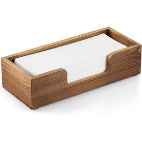 Paper Towel Dispenser Countertop, Acacia Wood Folded Paper Hand Towel Holder for Guest Bathroom, Commercial Tabletop Tissue Dispenser Tray for Multifold C-Fold, Z-Fold, Trifold in Saudi Arabia