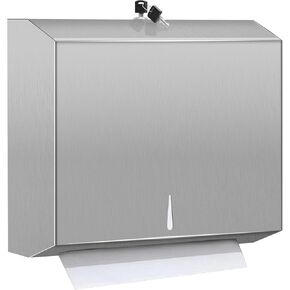 موزع منشفة ورقية comercial جدار جدار ، وموزع مناشف يد الذهب الفولاذ المقاوم للصدأ مع قفل ، حامل مناشف الورق trifold/c كبيرة الحمام الأماكن العامة للمطبخ الحمام الأماكن العامة in Kuwait