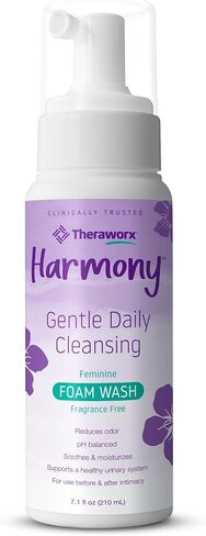 Theraworx Harmony Daily Feminine Care Foam, Gentle Daily Cleansing Fragrance Free, Reduces Odor, pH Balanced - 7.1 oz - 3 Count in Saudi Arabia