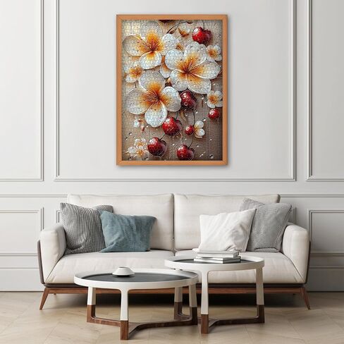 Flower Puzzles for Adults 1000 Pieces, Floral Art Jigsaw Puzzle, Colorful Spring Garden Puzzles, Nature Challenging Puzzles for Adults in Saudi Arabia