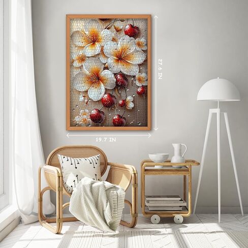 Flower Puzzles for Adults 1000 Pieces, Floral Art Jigsaw Puzzle, Colorful Spring Garden Puzzles, Nature Challenging Puzzles for Adults in Saudi Arabia
