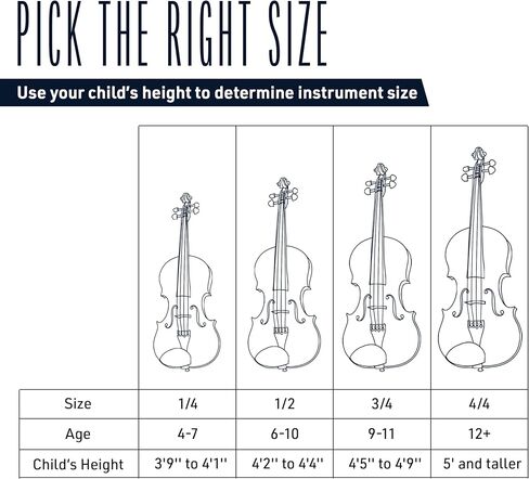 سيسيليو 3/4 كمان الكمان الصلبة مع سلاسل D'Addario Prelude ، القوس ، Rosin ، موالف ، راحة الكتف والدرس - مثالي للمبتدئين in Kuwait