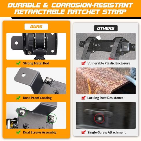 2pcs أحزمة السقاطة القابلة للسحب-متوافقة مع 2015-2025 Ford F150 Retractabletie لأسفل 10 أقدام استبدال لعام 2015-2025 Ford F-150 الملحقات in Kuwait