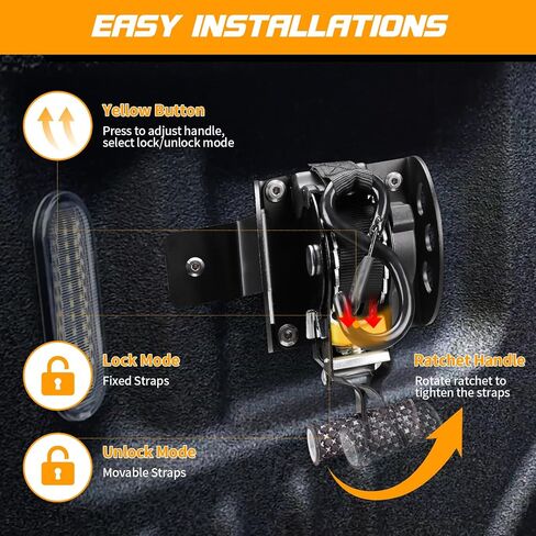2pcs أحزمة السقاطة القابلة للسحب-متوافقة مع 2015-2025 Ford F150 Retractabletie لأسفل 10 أقدام استبدال لعام 2015-2025 Ford F-150 الملحقات in Kuwait