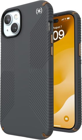 Speck Black iPhone 16 Pro Max Case MagSafe and ClickLock - Slim Phone Case iPhone 16 Pro Max - iPhone 16 Pro Max Phone Case - Presidio 2 Grip - Black/Slate in Saudi Arabia