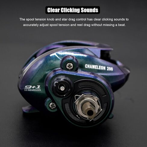 بكرة صيد السمك من كاميليون 200، بوزن 6.5 أونصة فقط. إطار من ألياف الكربون وأغطية جانبية، محامل كروية من الفولاذ المقاوم للصدأ 9+1، مكابح مغناطيسية، مقابض فلين مزدوجة، عجلة صغيرة الحجم in Kuwait