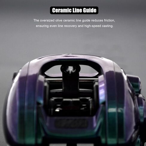 بكرة صيد السمك من كاميليون 200، بوزن 6.5 أونصة فقط. إطار من ألياف الكربون وأغطية جانبية، محامل كروية من الفولاذ المقاوم للصدأ 9+1، مكابح مغناطيسية، مقابض فلين مزدوجة، عجلة صغيرة الحجم in Kuwait