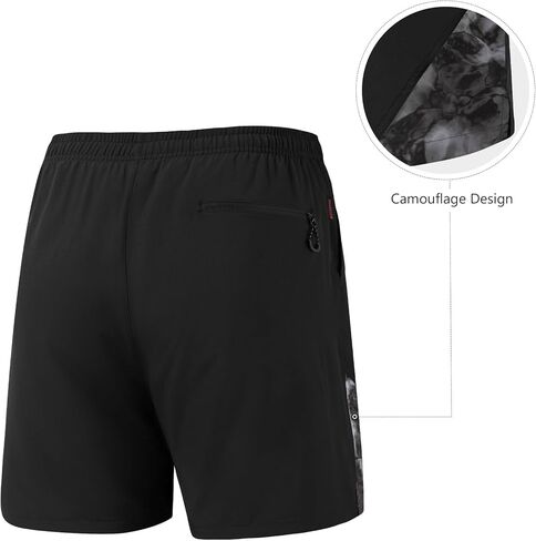 BASSDASH Men’s 7" Fishing Shorts UPF 50+ Lightweight Water Resistant Quick Dry for Hiking with Zipper Pocket FP06M in Saudi Arabia