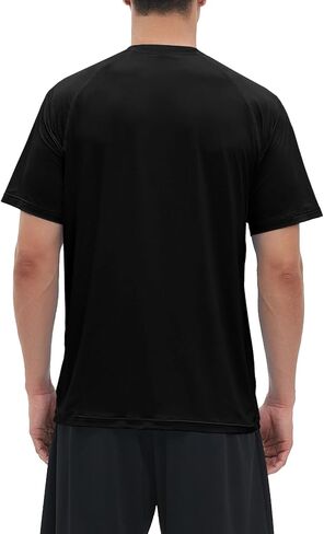 Riverruns Men's Swim Shirt Rash Guard Short Sleeve UPF 50+ UV Sun Protection Quick Dry Fishing Beach Water T-Shirt #1030 in Kuwait