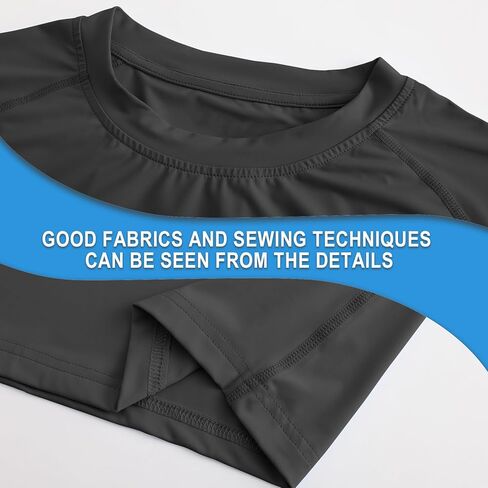 Riverruns Men's Swim Shirt Rash Guard Short Sleeve UPF 50+ UV Sun Protection Quick Dry Fishing Beach Water T-Shirt #1030 in Kuwait