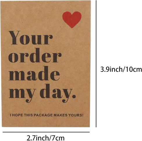 120Pcs Thank You Cards for Small Business, 3.9 x 2.7 Inches / 10 x 7 cm Bulk Customer Appreciation Cards for Small Business Packaging Supplies in Kuwait
