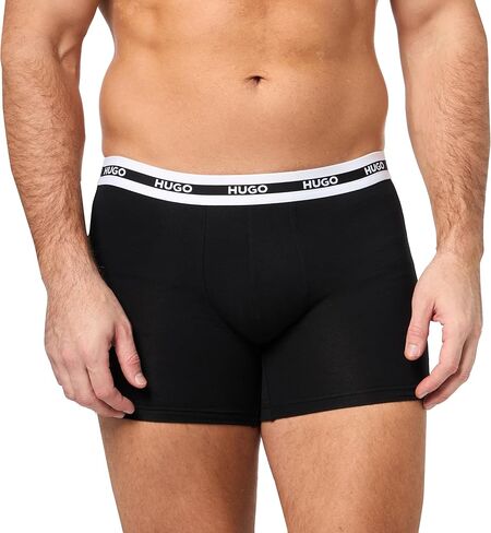 HUGO Men's 3 Pack Stretch Cotton Hipster Boxer Briefs in Kuwait