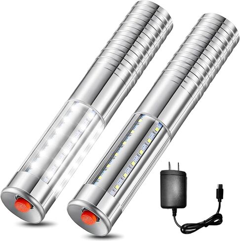 Bottle Service Lights Bottle Sparklers Rechargeable Bottle Girl Lights 2 Pieces Bottle Service for Bar Nightclub Concert Birthday Wedding Party Outdoors Strobe Baton in Saudi Arabia