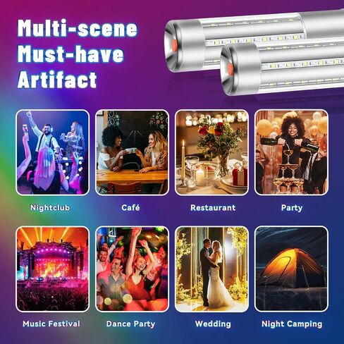 Bottle Service Lights Bottle Sparklers Rechargeable Bottle Girl Lights 2 Pieces Bottle Service for Bar Nightclub Concert Birthday Wedding Party Outdoors Strobe Baton in Saudi Arabia