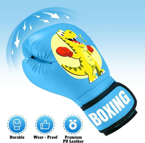 2 Pair Boxing Gloves for Boys and Girls Age 3 to 9 Years, Kids Boxing Training Gloves for Beginners & Kids, MMA Sparring Gloves for Punching Bag Kickboxing Muay Thai in Saudi Arabia