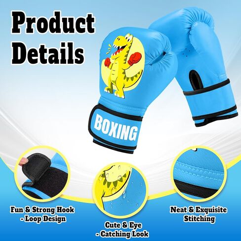 2 Pair Boxing Gloves for Boys and Girls Age 3 to 9 Years, Kids Boxing Training Gloves for Beginners & Kids, MMA Sparring Gloves for Punching Bag Kickboxing Muay Thai in Saudi Arabia