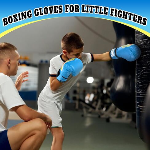 2 Pair Boxing Gloves for Boys and Girls Age 3 to 9 Years, Kids Boxing Training Gloves for Beginners & Kids, MMA Sparring Gloves for Punching Bag Kickboxing Muay Thai in Saudi Arabia