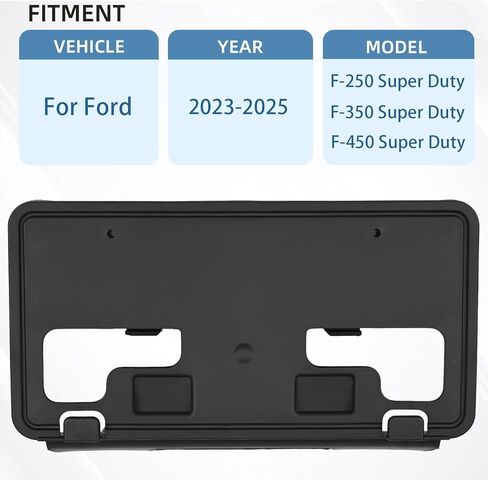 بديل عن قوس إطار لوحة الترخيص الأمامي 1999-2004 فورد F250 F350 F450 F550 Super Duty 2000-2004 Ford F81Z-17A385-AA in Saudi Arabia