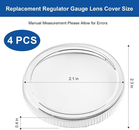 2-1/2" Pressure Gauge Replacement Cover, Clear Plastic Gauges Lens Cover 4 pcs in Saudi Arabia
