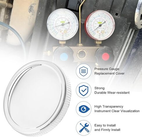 2-1/2" Pressure Gauge Replacement Cover, Clear Plastic Gauges Lens Cover 4 pcs in Saudi Arabia