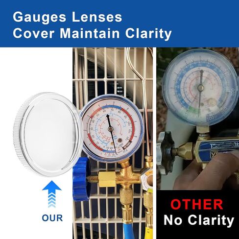 2-1/2" Pressure Gauge Replacement Cover, Clear Plastic Gauges Lens Cover 4 pcs in Saudi Arabia