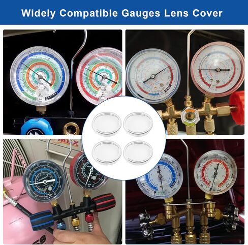 2-1/2" Pressure Gauge Replacement Cover, Clear Plastic Gauges Lens Cover 4 pcs in Saudi Arabia