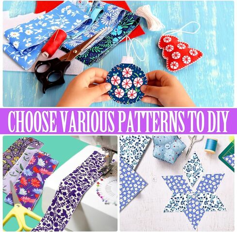 Tatuo 80 Pcs Cotton Fabric Roll up Fabric Strips Bundle 2.55 Quilting Bundles Precut Roll for Quilting Patchwork Sewing for Thanksgiving Fall Christmas DIY Craft Blanket Purse Making (Elegant Style) in Kuwait