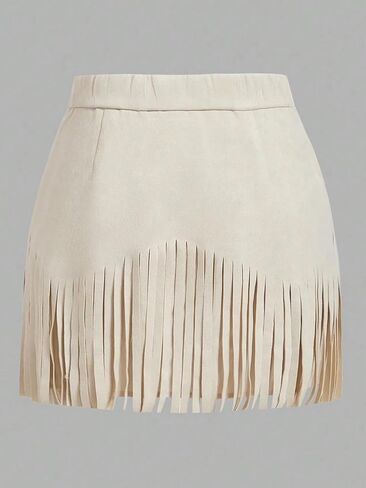 Western Skirts for Women Fringe Mini Suede Cowgirl Skirt for Country Concert Rodeo Outfit Rave Festival in Saudi Arabia