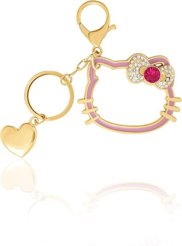 Sanrio Hello Keychain keychain kawaii الترخيص الرسمي ، eac crystal bling sanrio keychain مع مقطع جراد البحر in Saudi Arabia